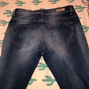 Buckle black skinny jean